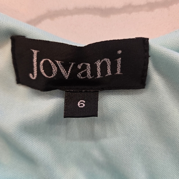 Jovani Womens Strapless Open Back Stretch Full Length Evening Gown Green Size 6 - Picture 10 of 13